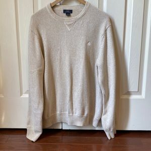 Brooks Brothers Mens tan cotton sweater.  Size L.